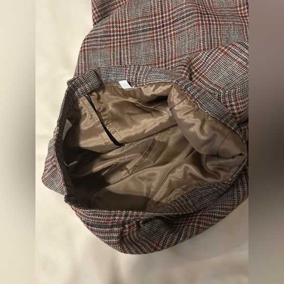 Vintage Pendleton 100% Virgin Wool Brown Plaid Skirt - S - Picture 8 of 8